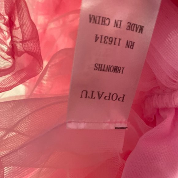 Popatu Pink Ruffle Tutu Dress, 18 months - Picture 8 of 12